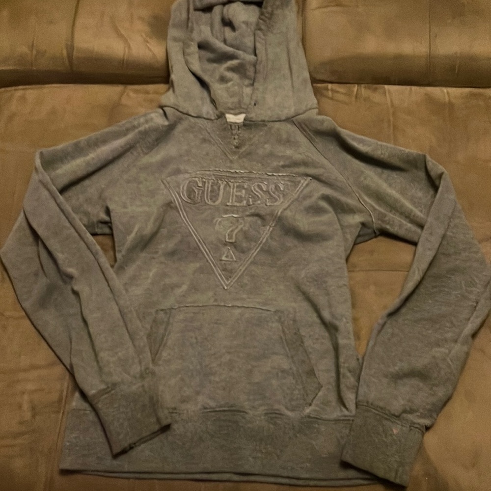 Gray GUESS hoodies, vintage
